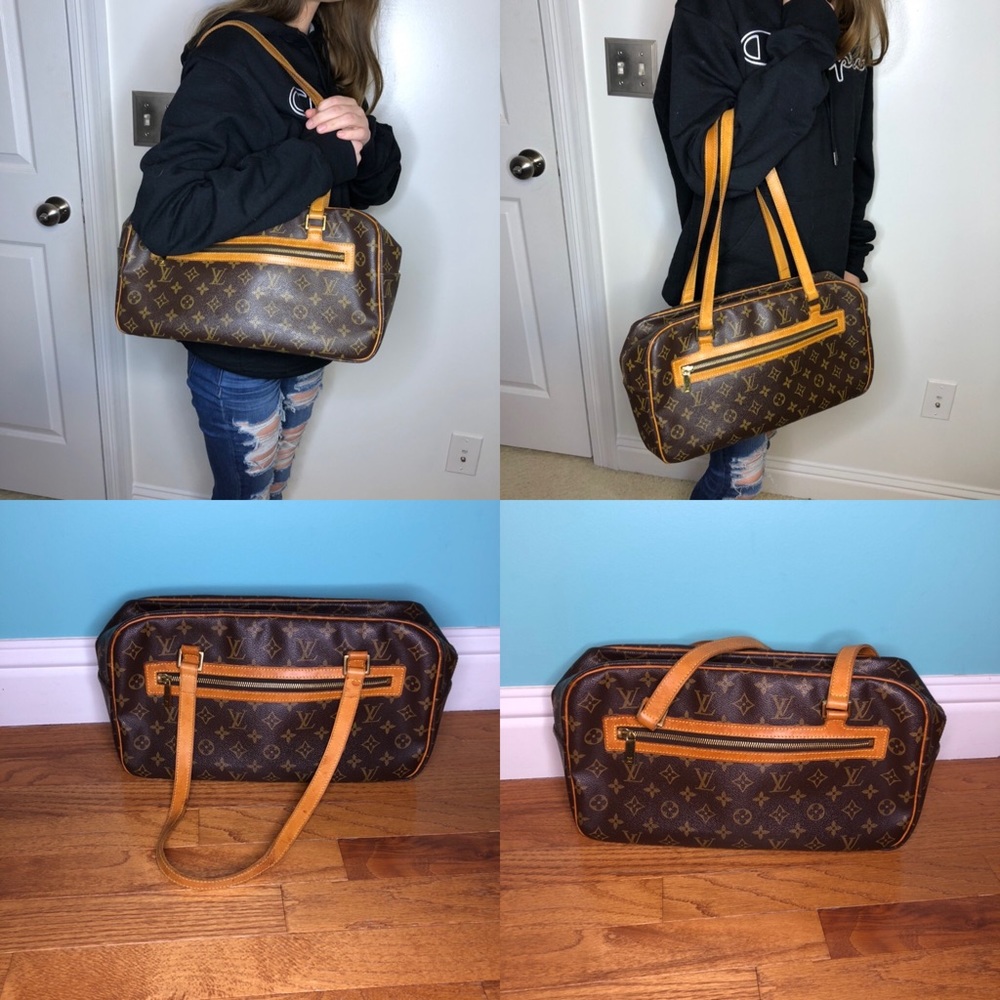 Louis Vuitton large shoulder or makeup bag